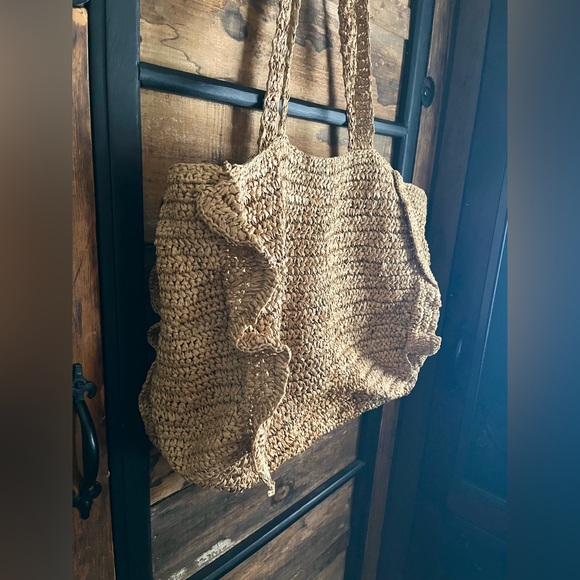 Natural Woven Tote Bag - Picture 4 of 5